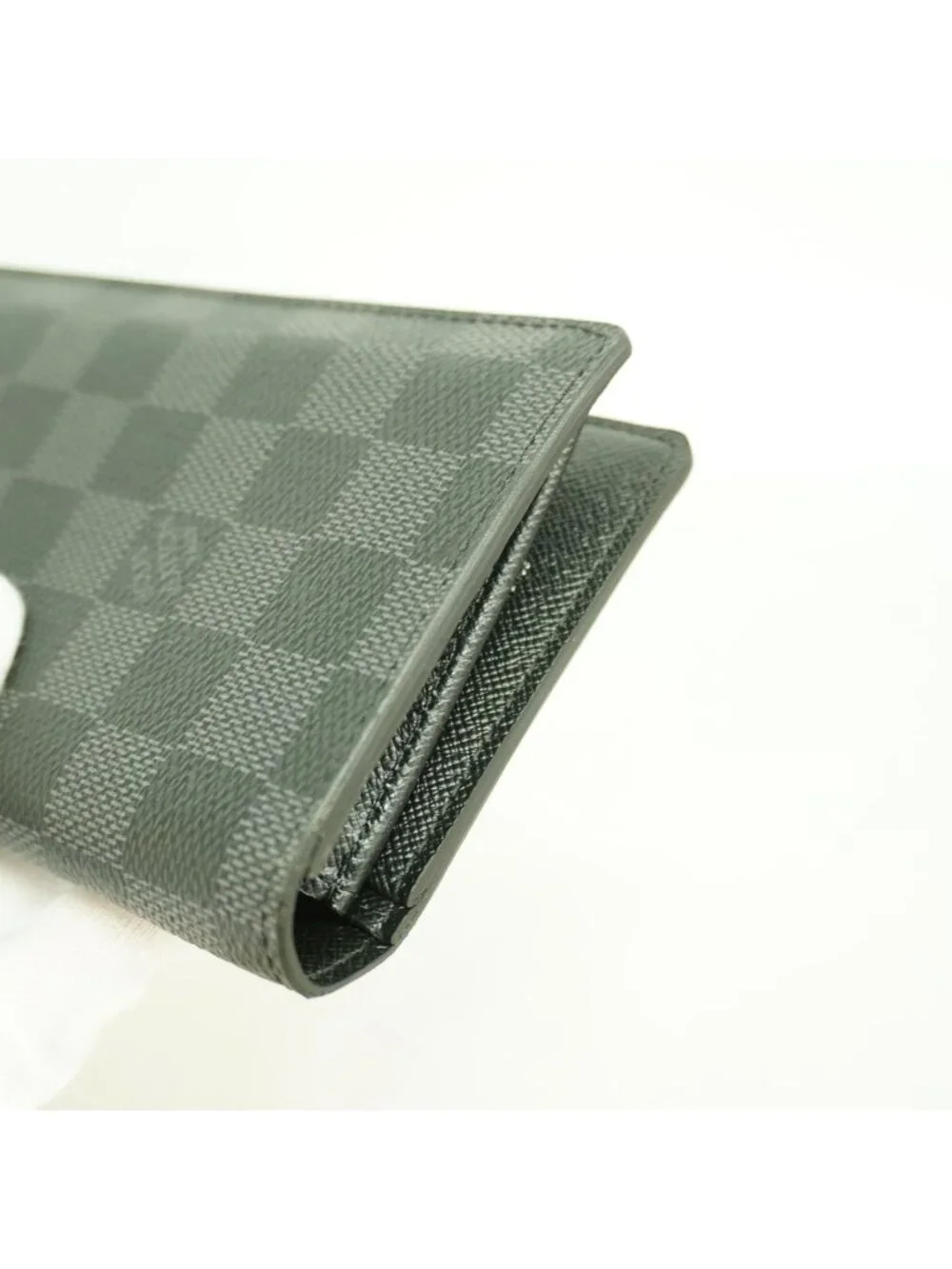 Louis Vuitton Wallet Damier Graphite Portefeuille Brazza Black Gray